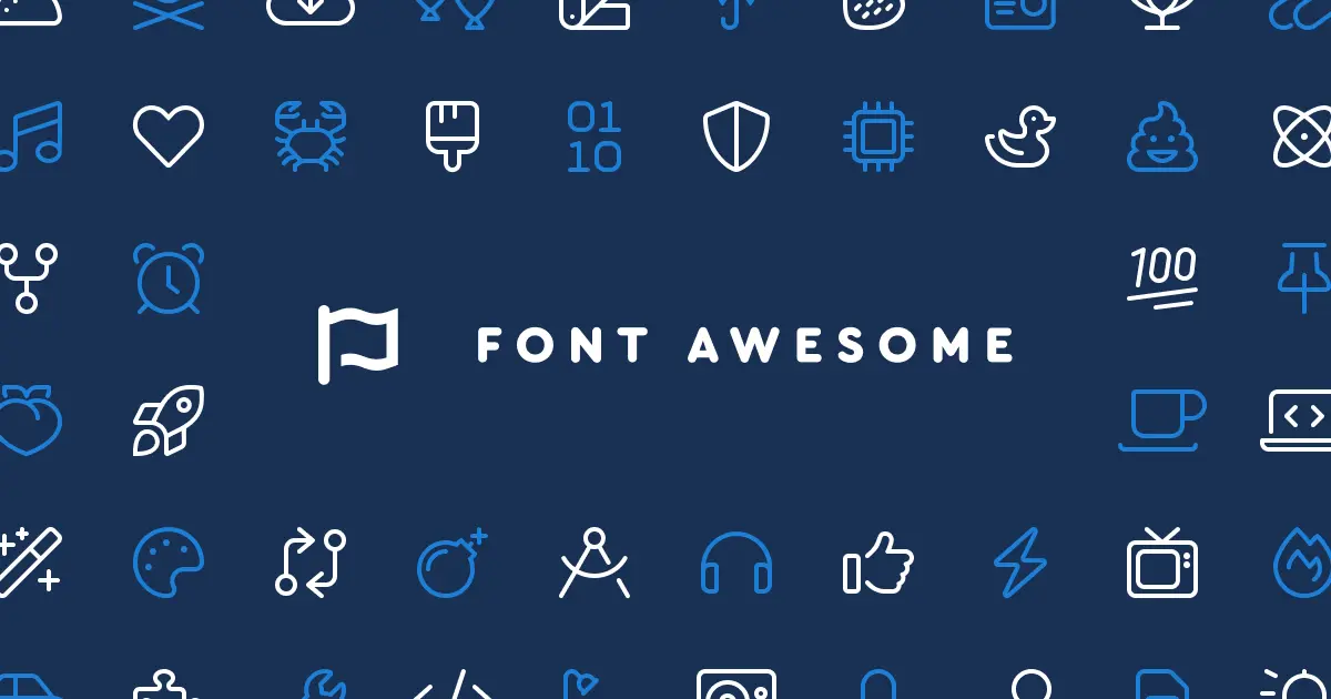 Font Awesome icon set 
