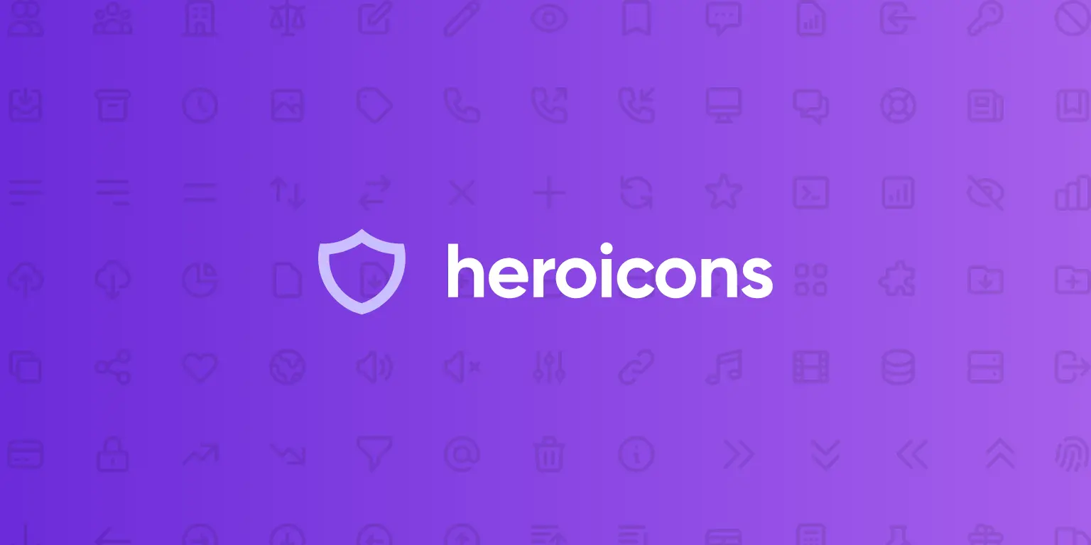 SVG Hero icons in React with logo